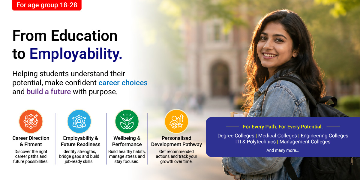 Manodarpan Career Mapping & Wellbeing Diagnostics for colleges and university